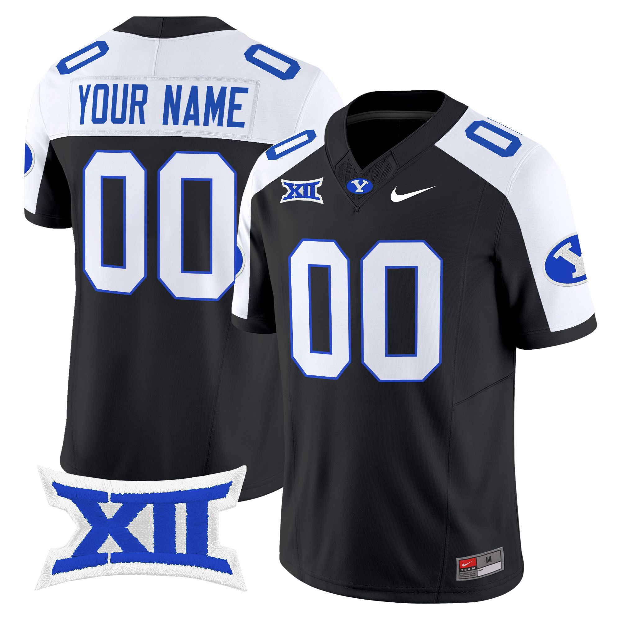 Men BYU Cougars Black Nike 2024 Vapor Limited Custom NCAA Jersey->more ncaa teams->NCAA Jersey